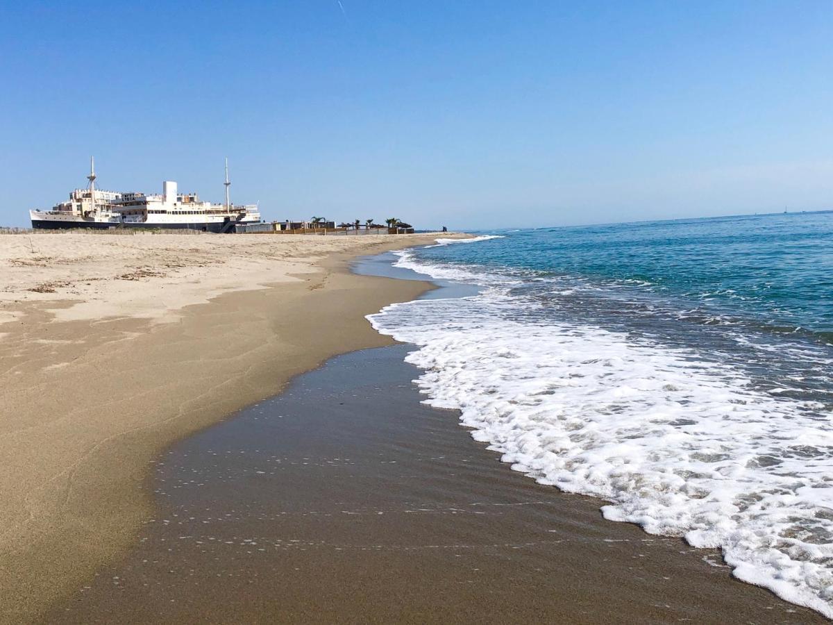 Barcaresa-Villa Vue Mer Acces Direct Plage - Piscine Le Barcarès Exteriör bild