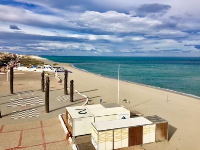 Barcaresa-Villa Vue Mer Acces Direct Plage - Piscine Le Barcarès Exteriör bild