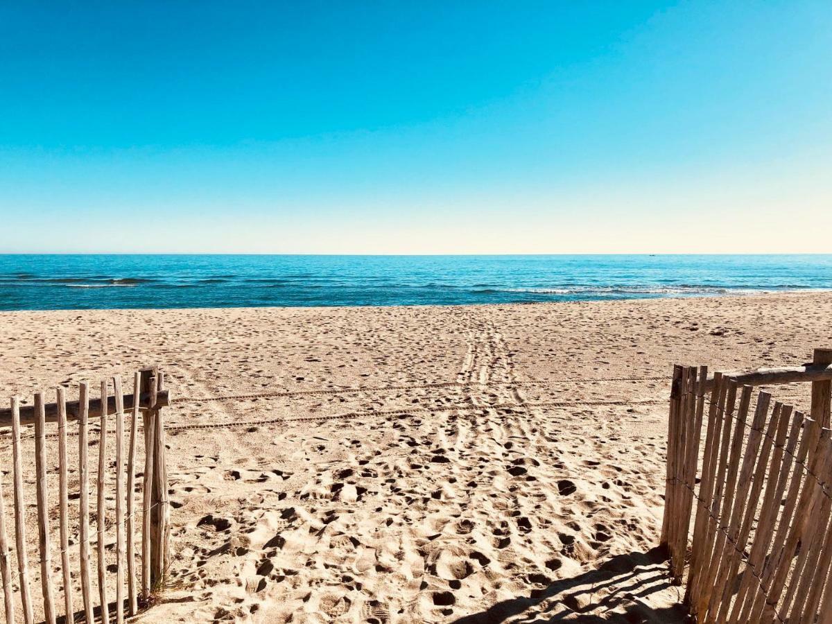 Barcaresa-Villa Vue Mer Acces Direct Plage - Piscine Le Barcarès Exteriör bild