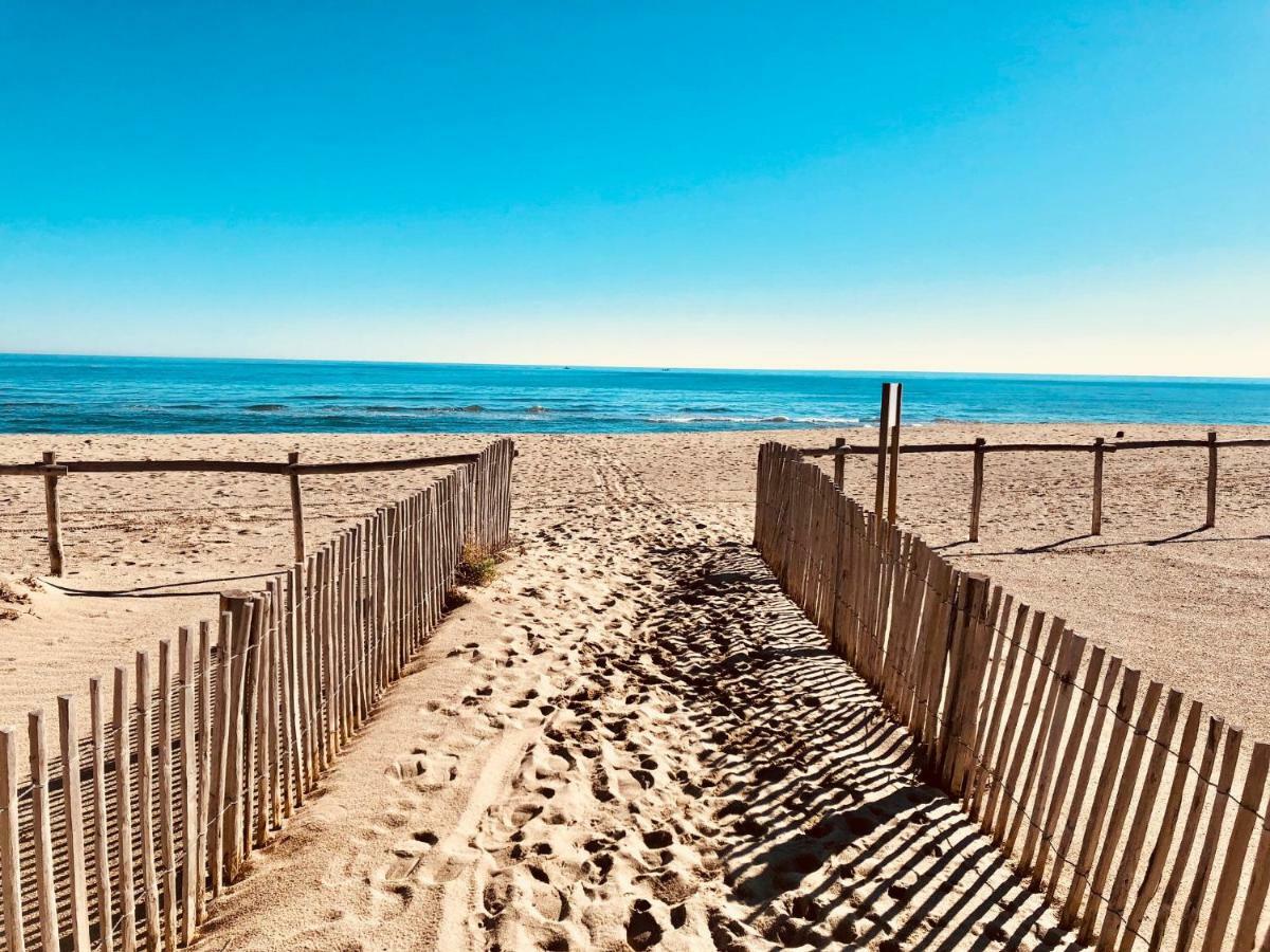 Barcaresa-Villa Vue Mer Acces Direct Plage - Piscine Le Barcarès Exteriör bild